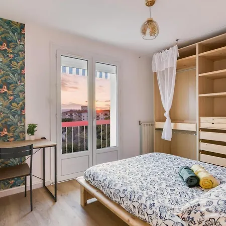 Floor - 2 Chambres, Free Wifi & Parking & Sunset By Immoconciergerie Apartament Montpellier
